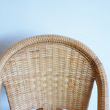 Serena and Lily Sunwashed Riviera Rattan Dining Chair
