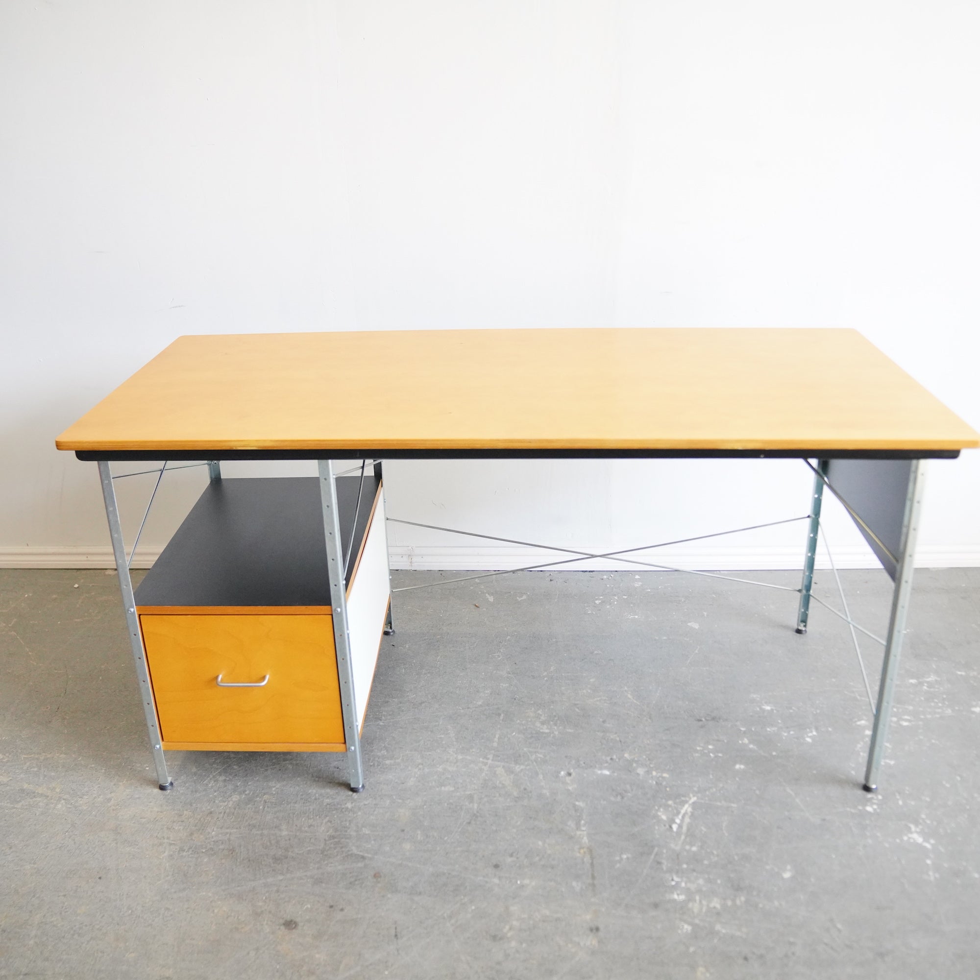 Authentic Herman Miller Eames Desk Unit with Storage