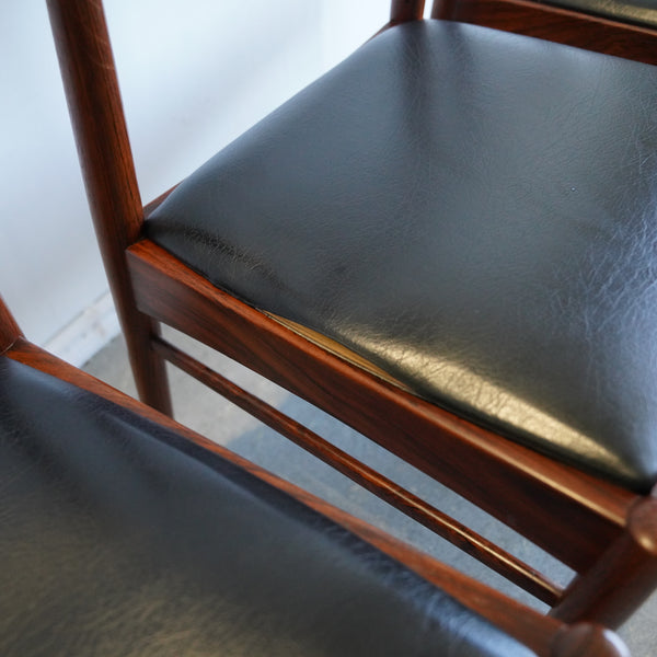 Danish Teak chairs by Henning Kjærnulf for Korup Stolefabrik Model 26