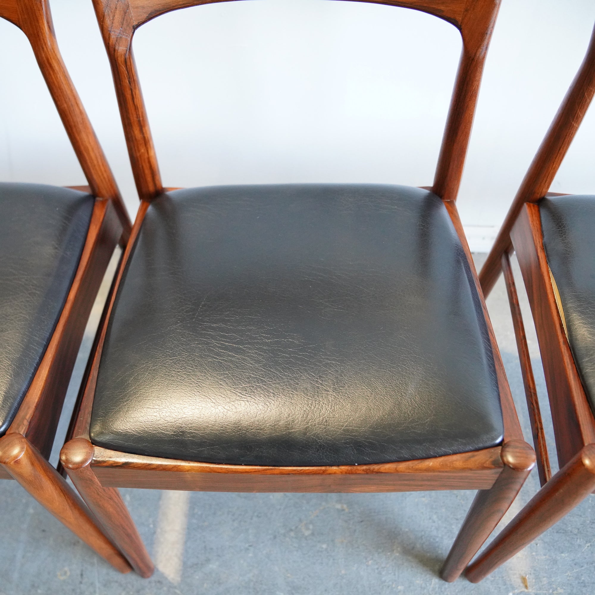 Danish Teak chairs by Henning Kjærnulf for Korup Stolefabrik Model 26