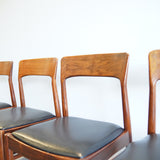 Danish Teak chairs by Henning Kjærnulf for Korup Stolefabrik Model 26