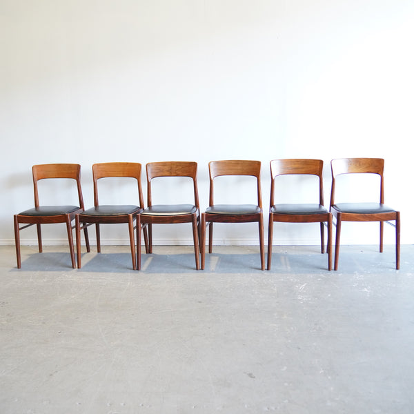 Danish Teak chairs by Henning Kjærnulf for Korup Stolefabrik Model 26