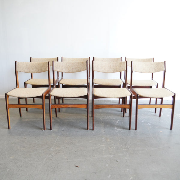 Danish teak chairs by Erik Buch for Anderstrup Stolefabrik, 1960s (Set of 8)