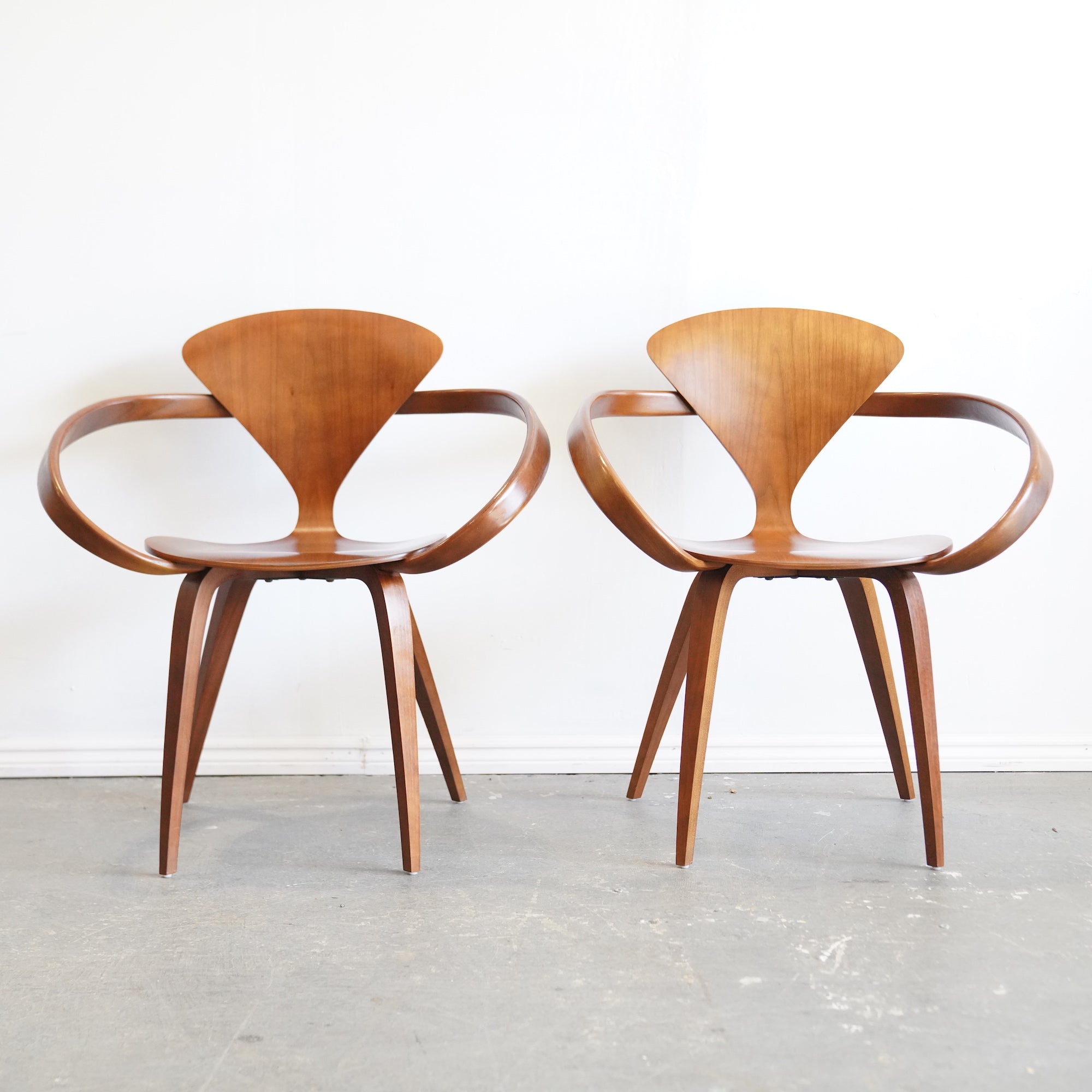 Authentic! Design Within Reach Pair of Cherner Armchair