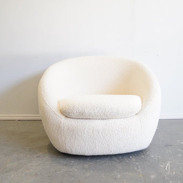 West Elm Boucle Cozy Swivel Chair