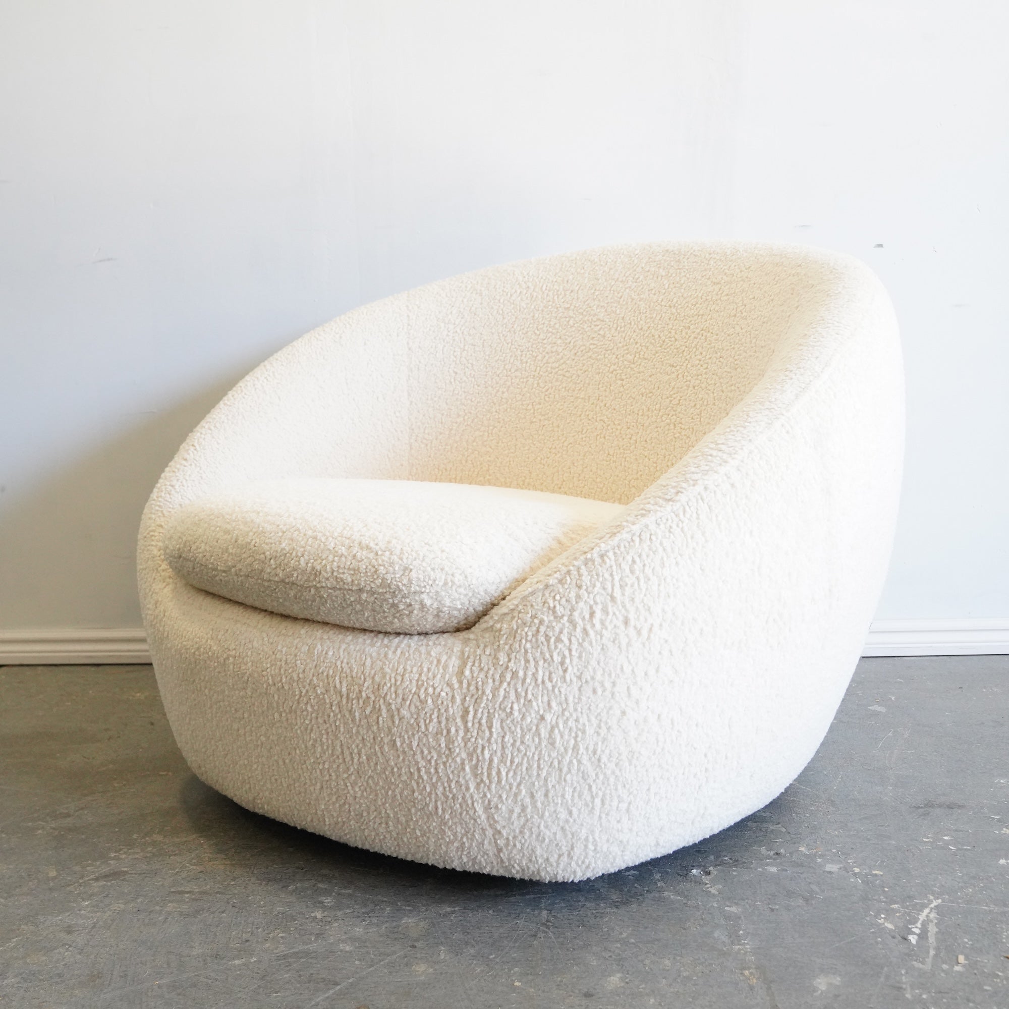 West Elm Boucle Cozy Swivel Chair