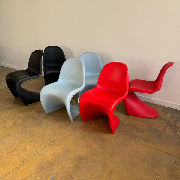 Authentic! Vitra Verner Panton Multi Color Set of 6 Chairs