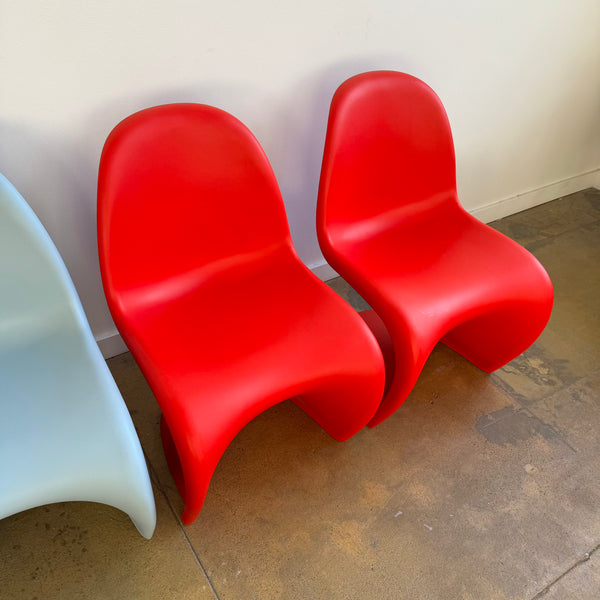 Authentic! Vitra Verner Panton Multi Color Set of 6 Chairs