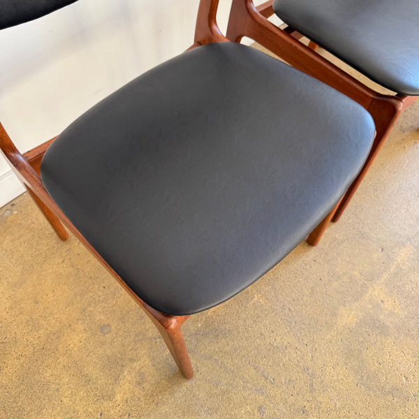 Danish Modern Set of Four Farso Stolefabrik Teak Dining Chairs by P.E. Jørgensen