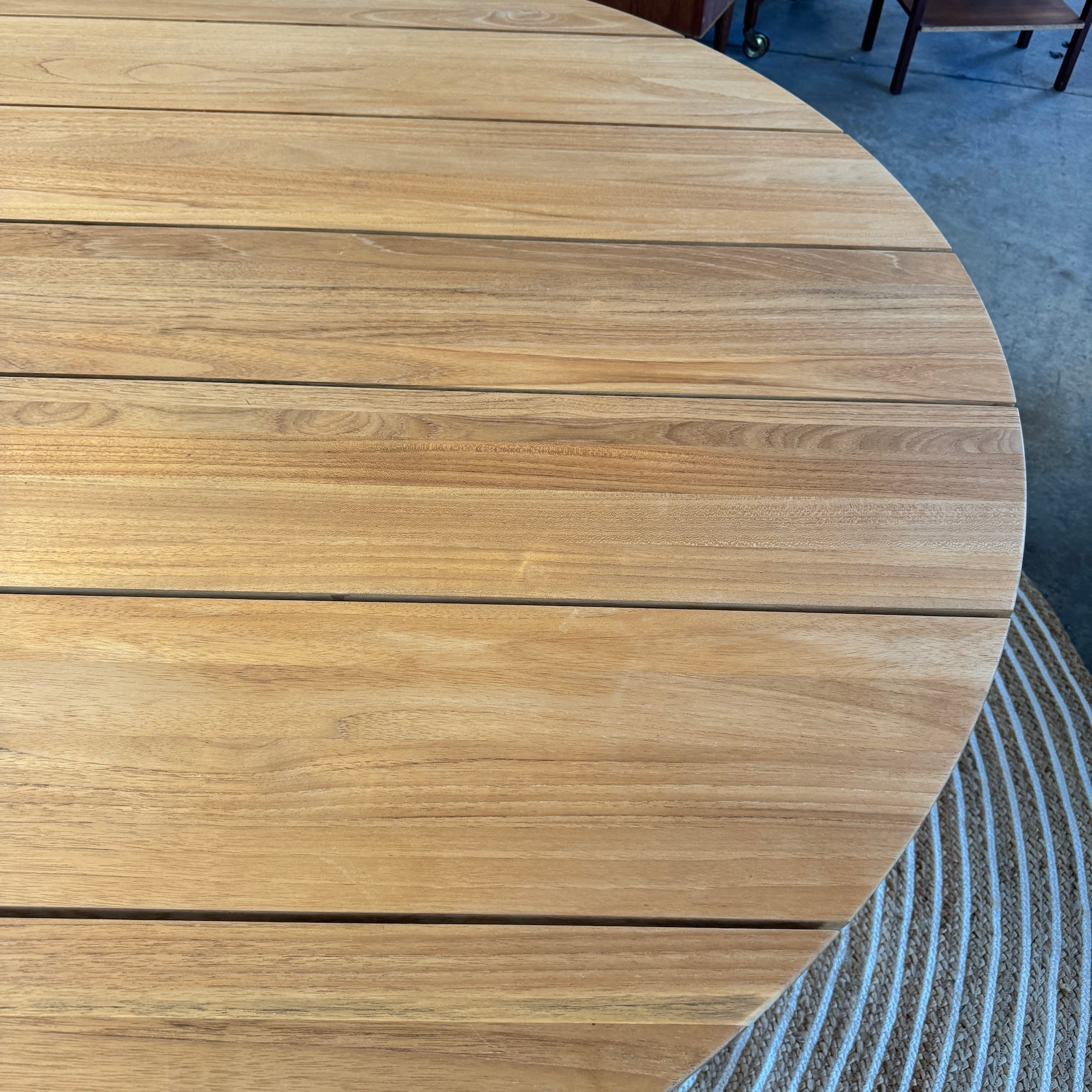 Restoration Hardware Oslo Teak Outdoor 60' Round Dining Table