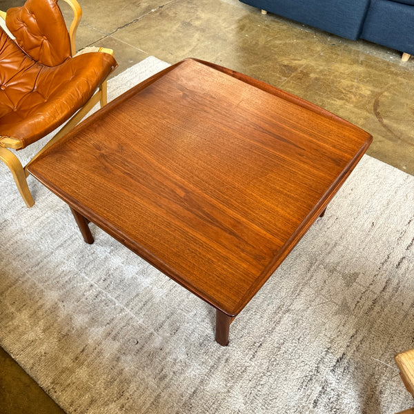 Danish Modern Dux Square Teak coffee table by Folke Ohlsson