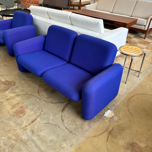 Herman Miller Ray Wilkes Chiclet loveseat sofa