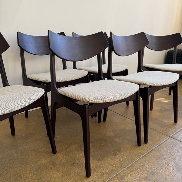 Danish Modern Rosewood set of 6 dining chairs by Funder-Shmidt & Madsen