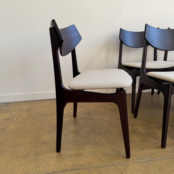 Danish Modern Rosewood set of 6 dining chairs by Funder-Shmidt & Madsen