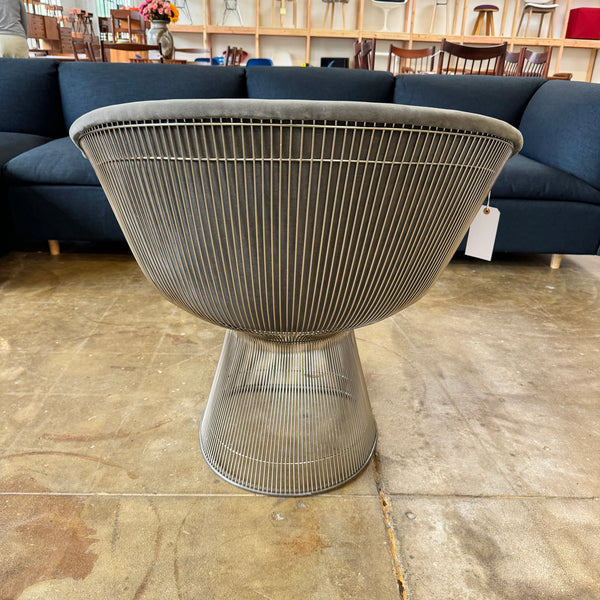 Authentic! Knoll Warren Platner Premium Velvelt Lounge Chair (New Upholstery)