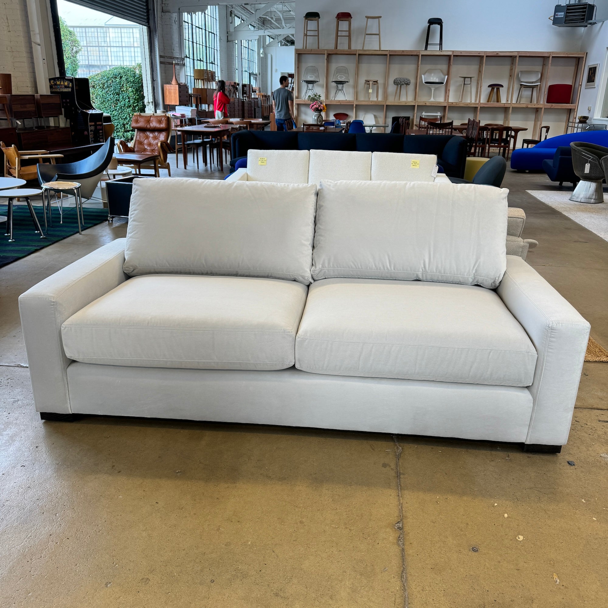 Restoration Hardware Maxwell performance Velvet Sofa (Like New)