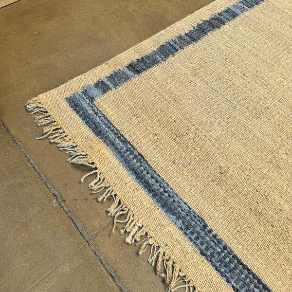 New! Serena and lily Jute Border Rug 6X9 ( Denim )