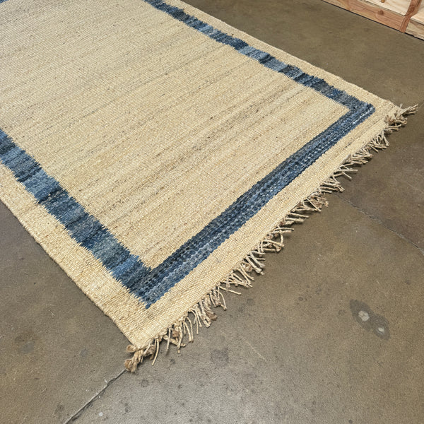 New! Serena and lily Jute Border Rug 6X9 ( Denim )