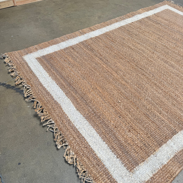 New! Serena and lily Jute Border Rug 6X9 ( Ivory )