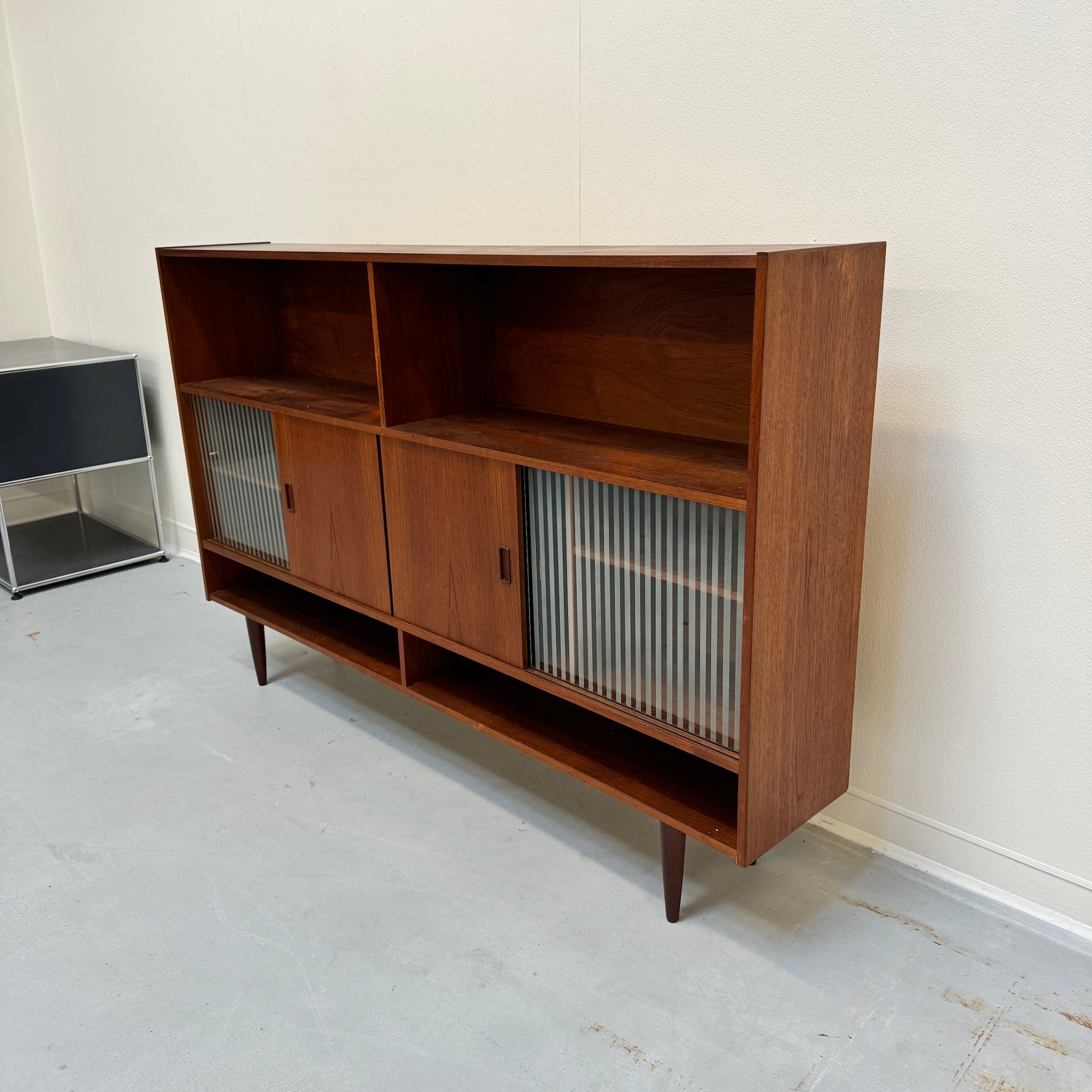 Danish Modern Teak Shelving Cabinet