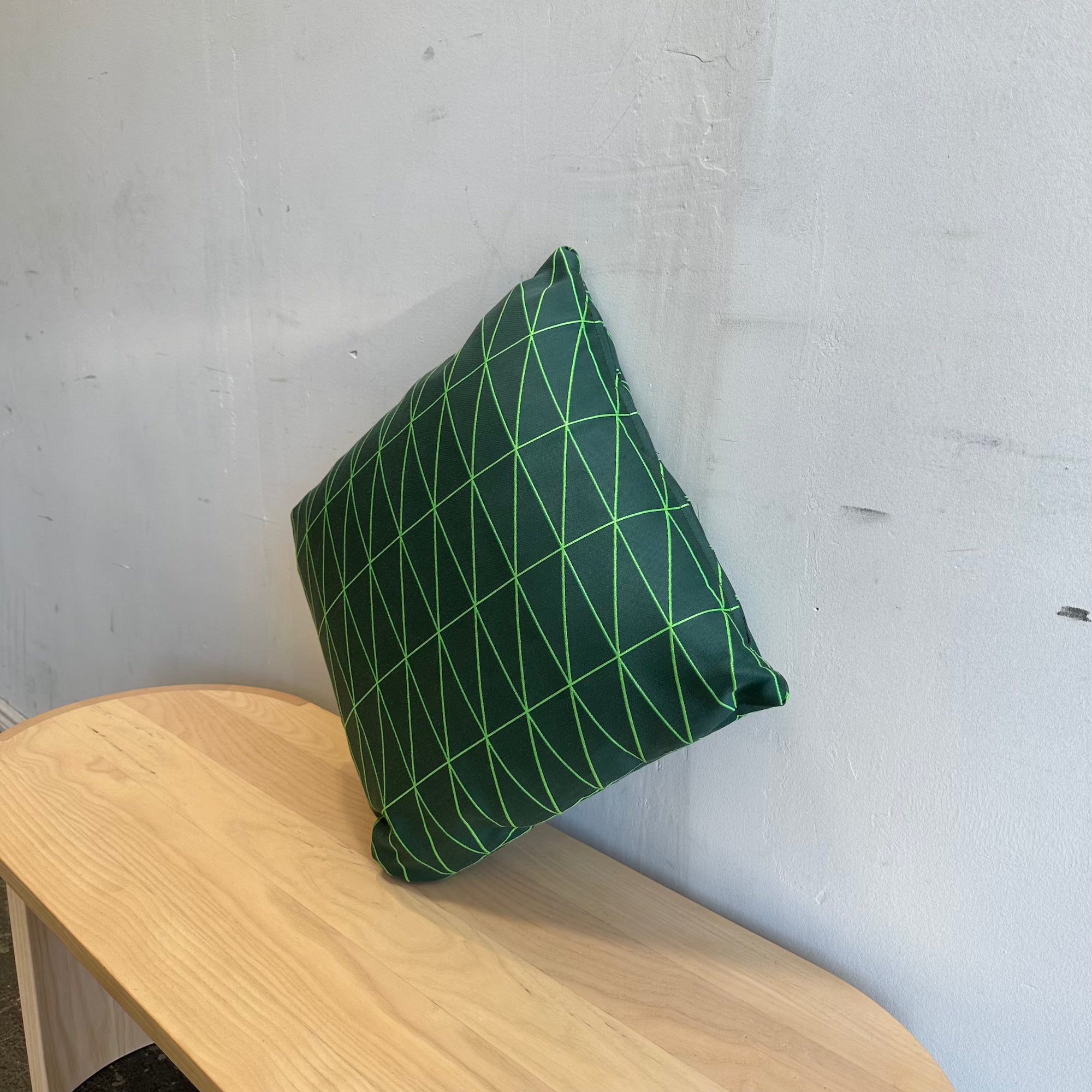 Maharam Bright Angle Evergreen Pillow