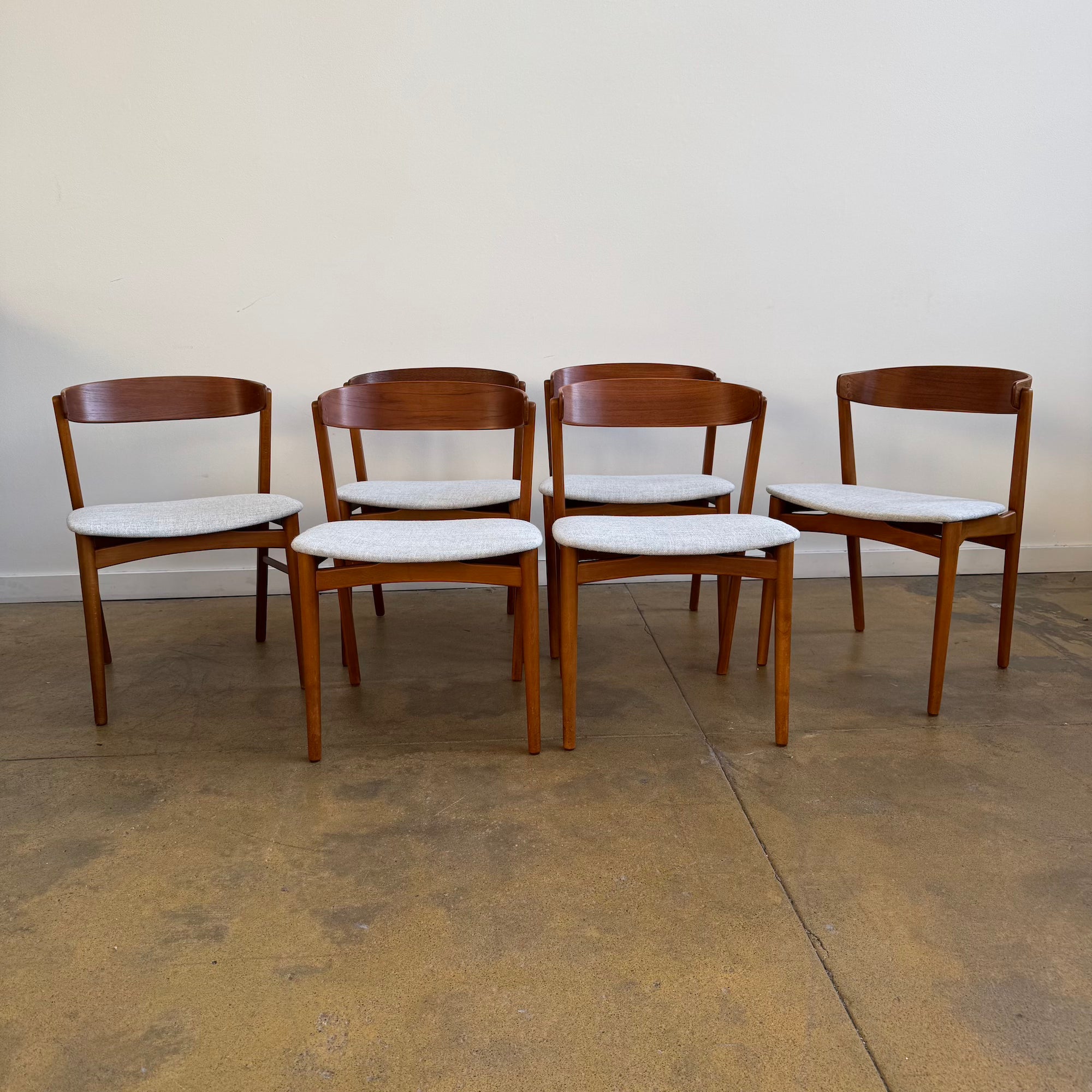 Danish Modern  Farstrup set of 6 "Model 206" Dining Chairs (New Upholstery)