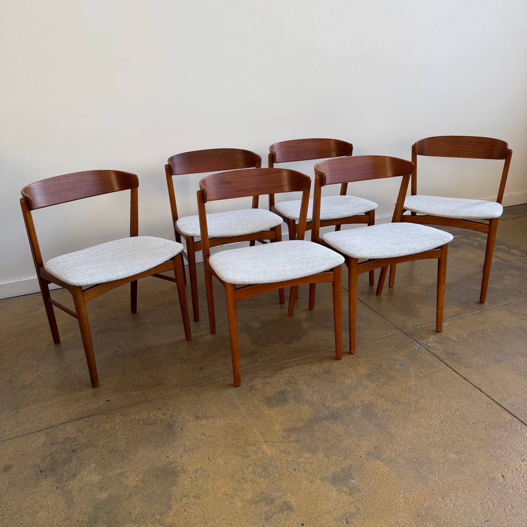 Danish Modern  Farstrup set of 6 "Model 206" Dining Chairs (New Upholstery)