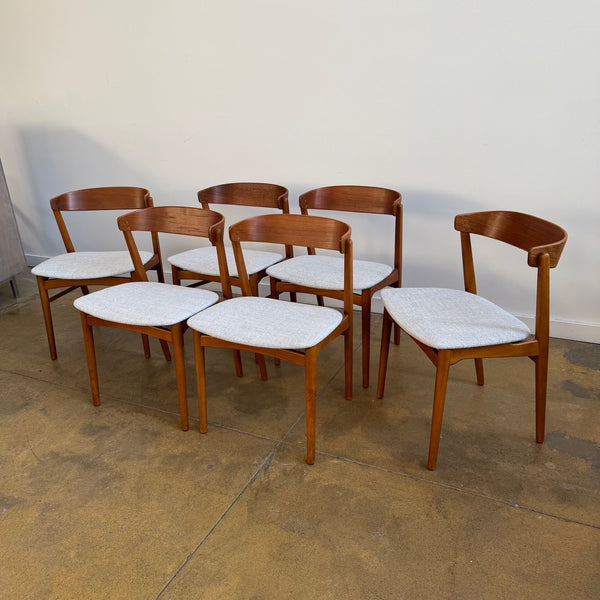 Danish Modern  Farstrup set of 6 "Model 206" Dining Chairs (New Upholstery)