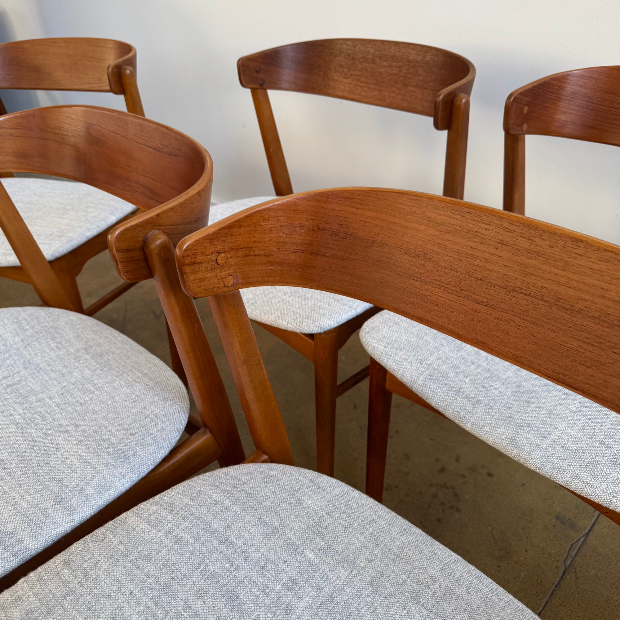 Danish Modern  Farstrup set of 6 "Model 206" Dining Chairs (New Upholstery)