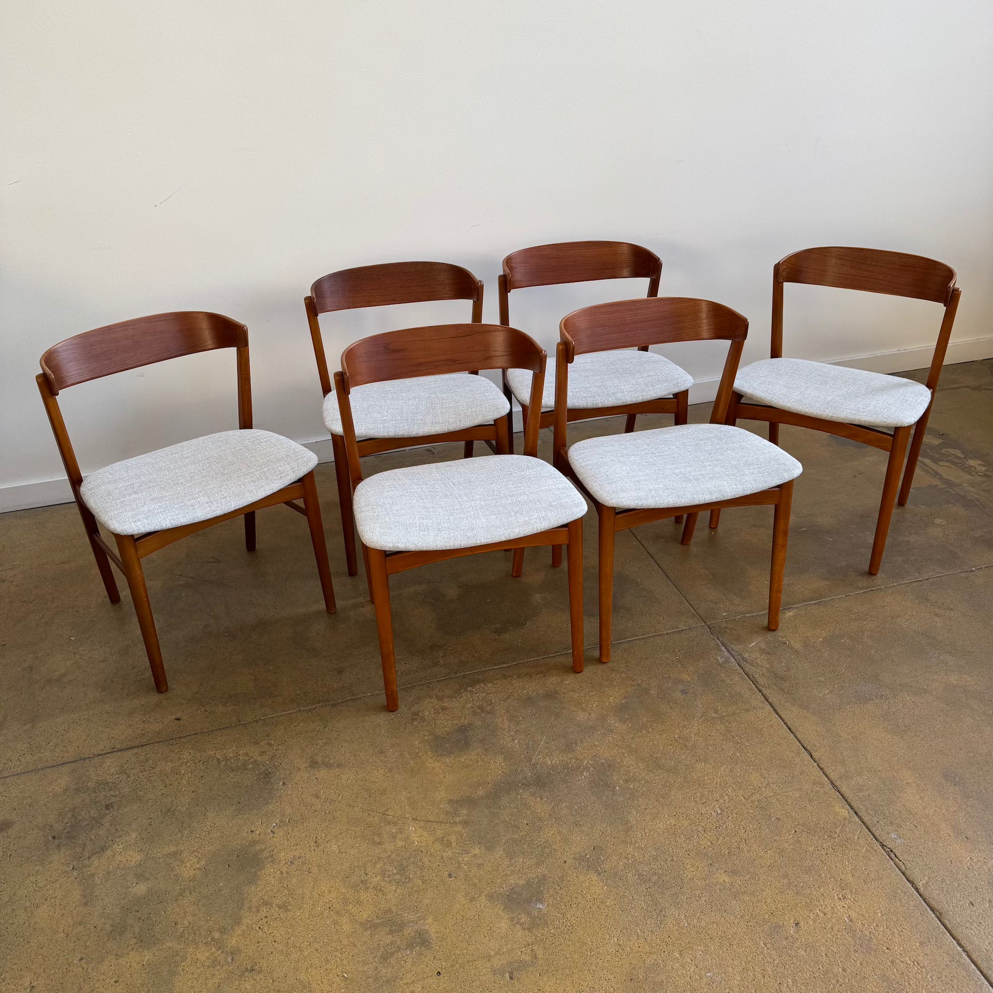 Danish Modern  Farstrup set of 6 "Model 206" Dining Chairs (New Upholstery)