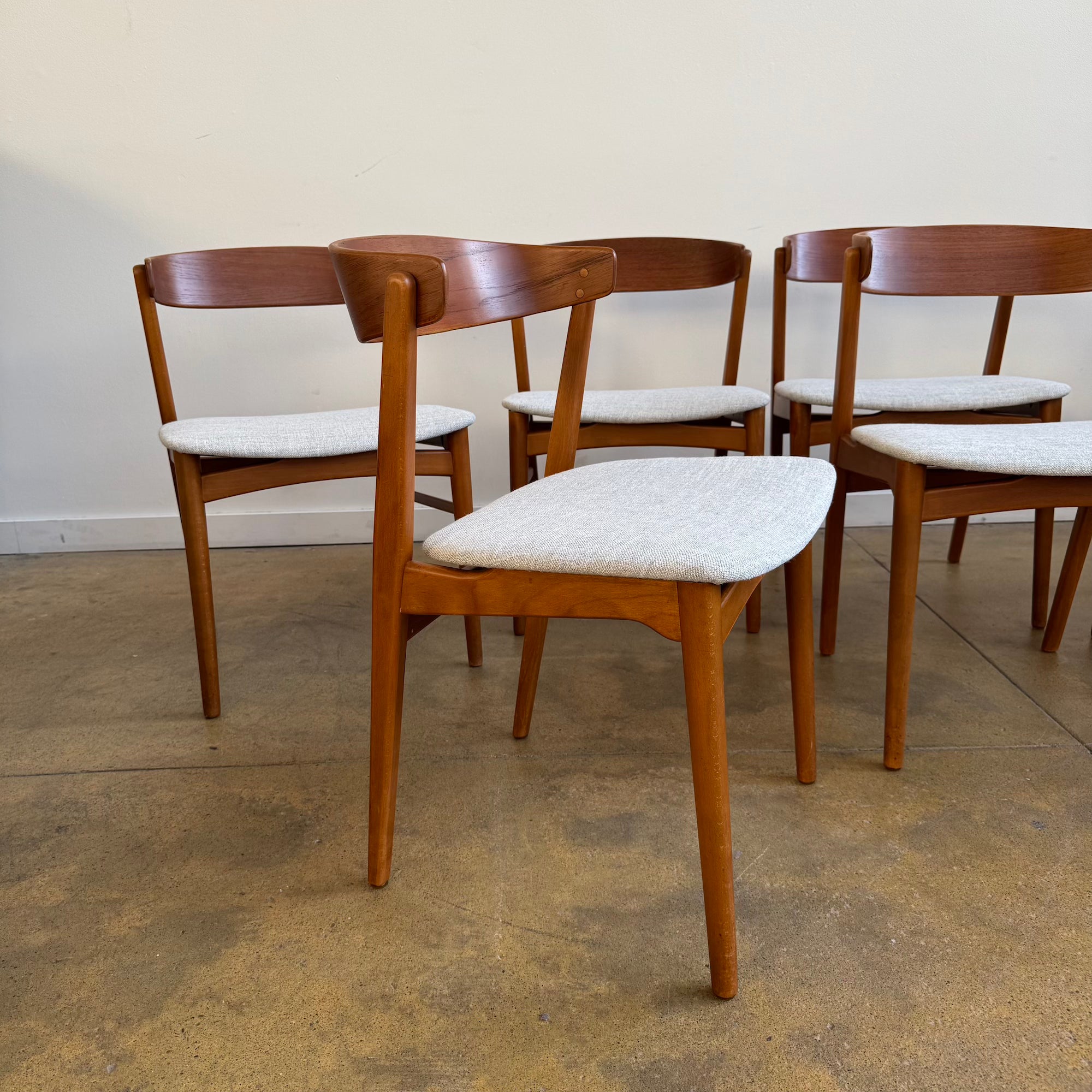 Danish Modern  Farstrup set of 6 "Model 206" Dining Chairs (New Upholstery)