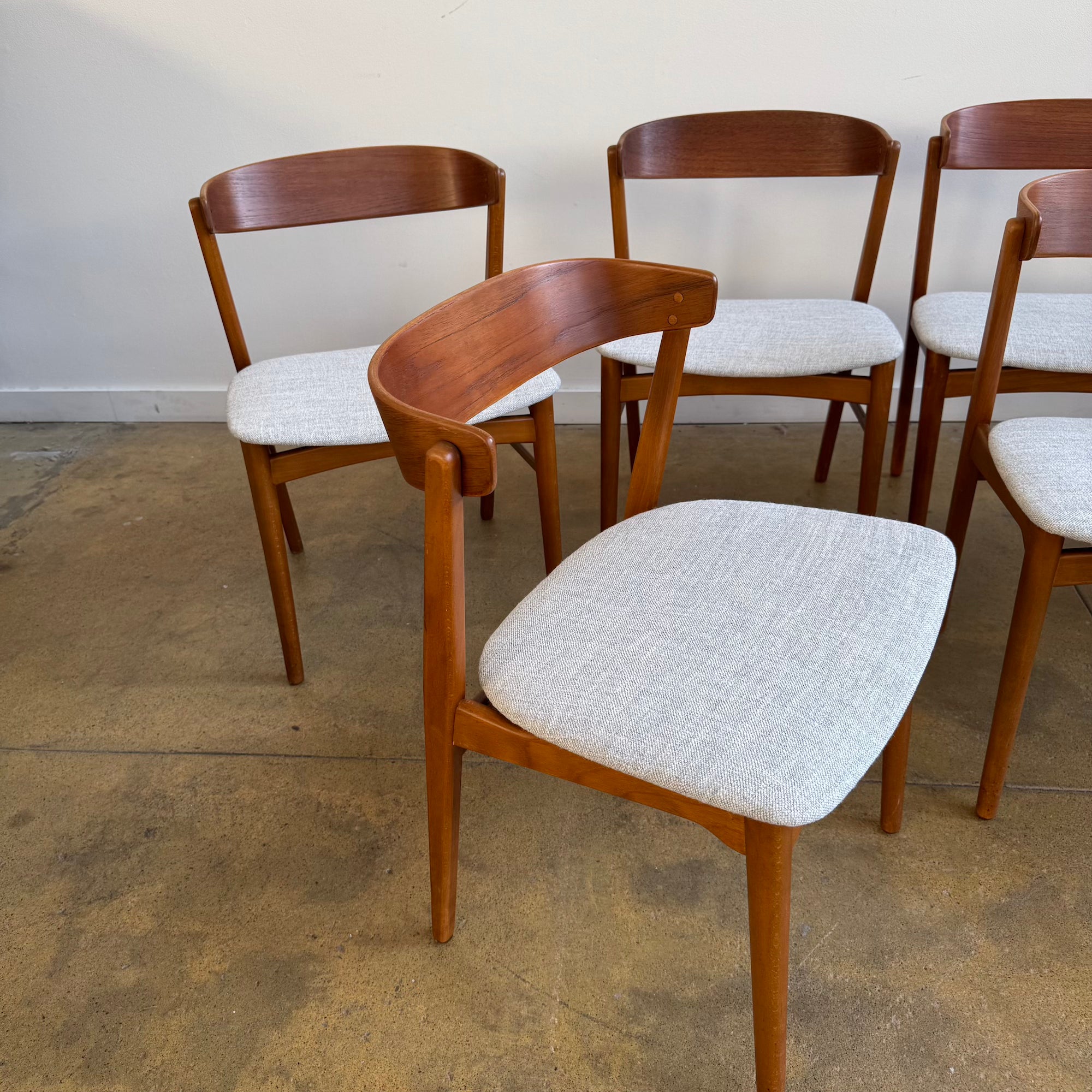 Danish Modern  Farstrup set of 6 "Model 206" Dining Chairs (New Upholstery)