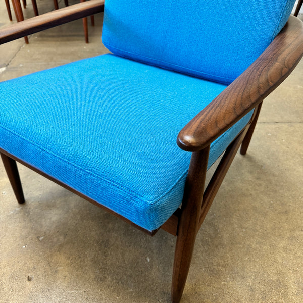 Danish Modern Teak Easy Chair with new Maharam upholstery