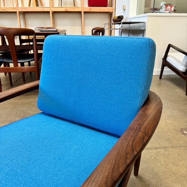 Danish Modern Teak Easy Chair with new Maharam upholstery