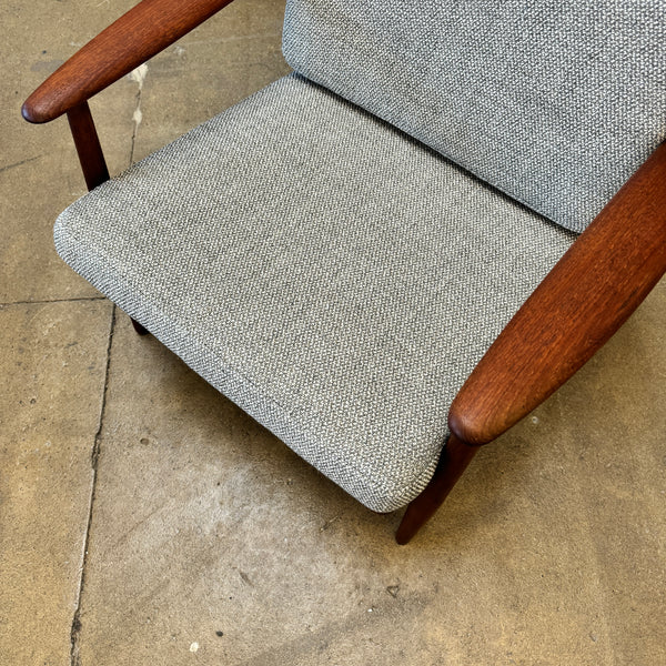 Danish Modern 1960s MM Moreddi Teak Lounge Chair (New Upholstery)