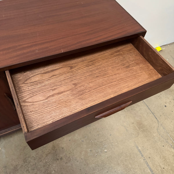 Danish Modern Sideboard with Sliding Doors and 5 Drawer