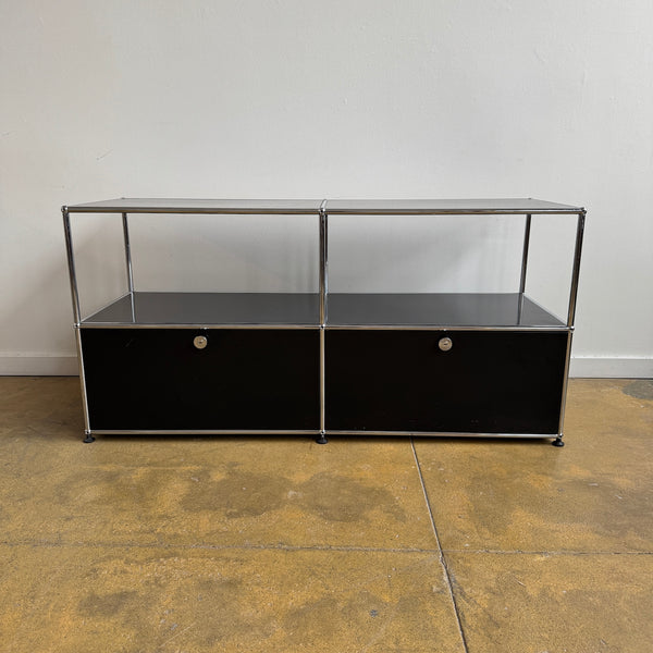 USM Haller 2X2 Credenza "20 Depth" (Graphite Black)