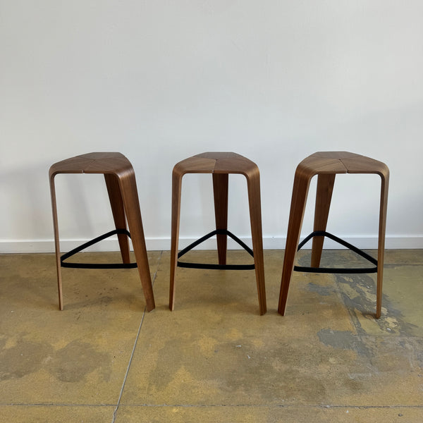 Jehs + Laub set of 3 Tre barstools for Davis