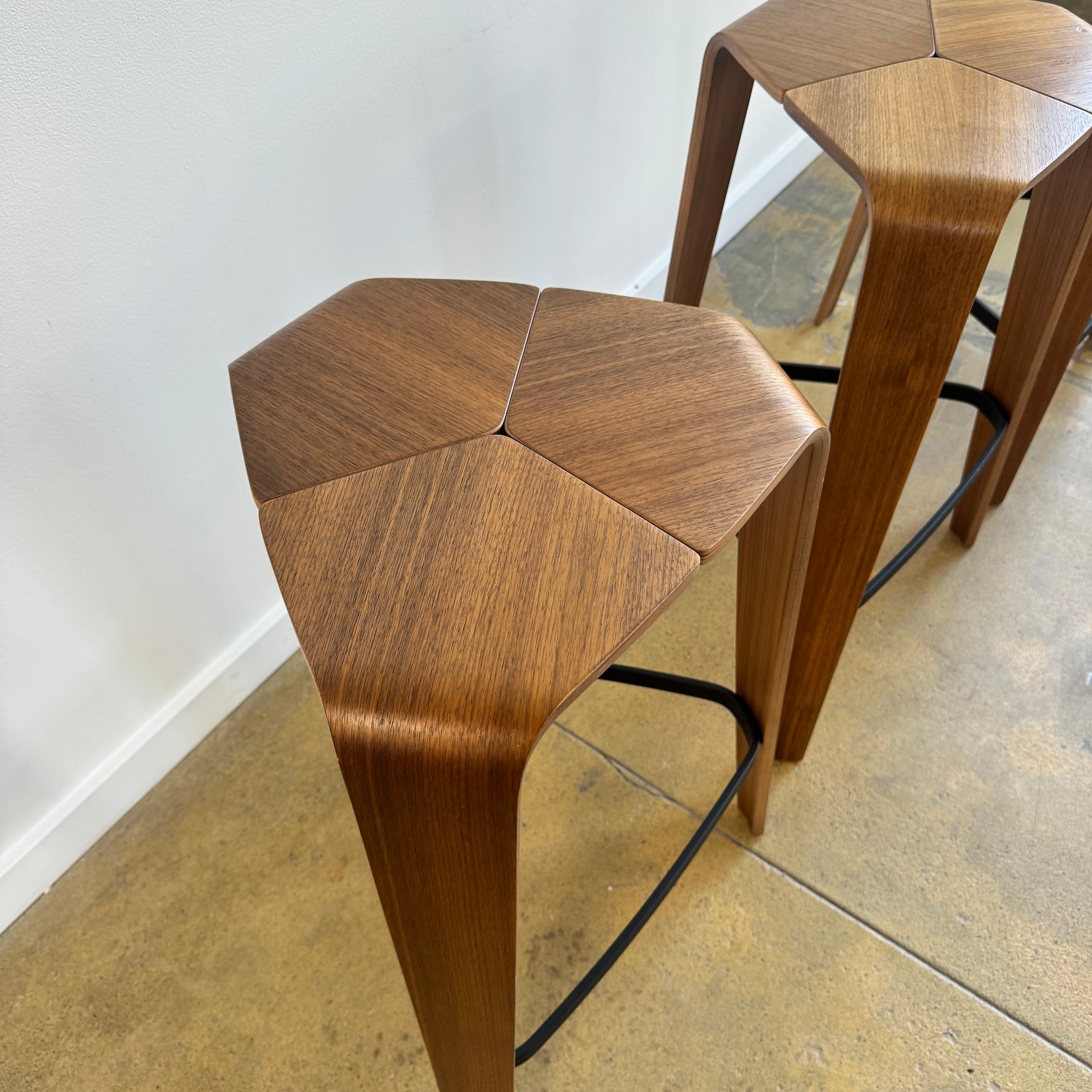 Jehs + Laub set of 3 Tre barstools for Davis