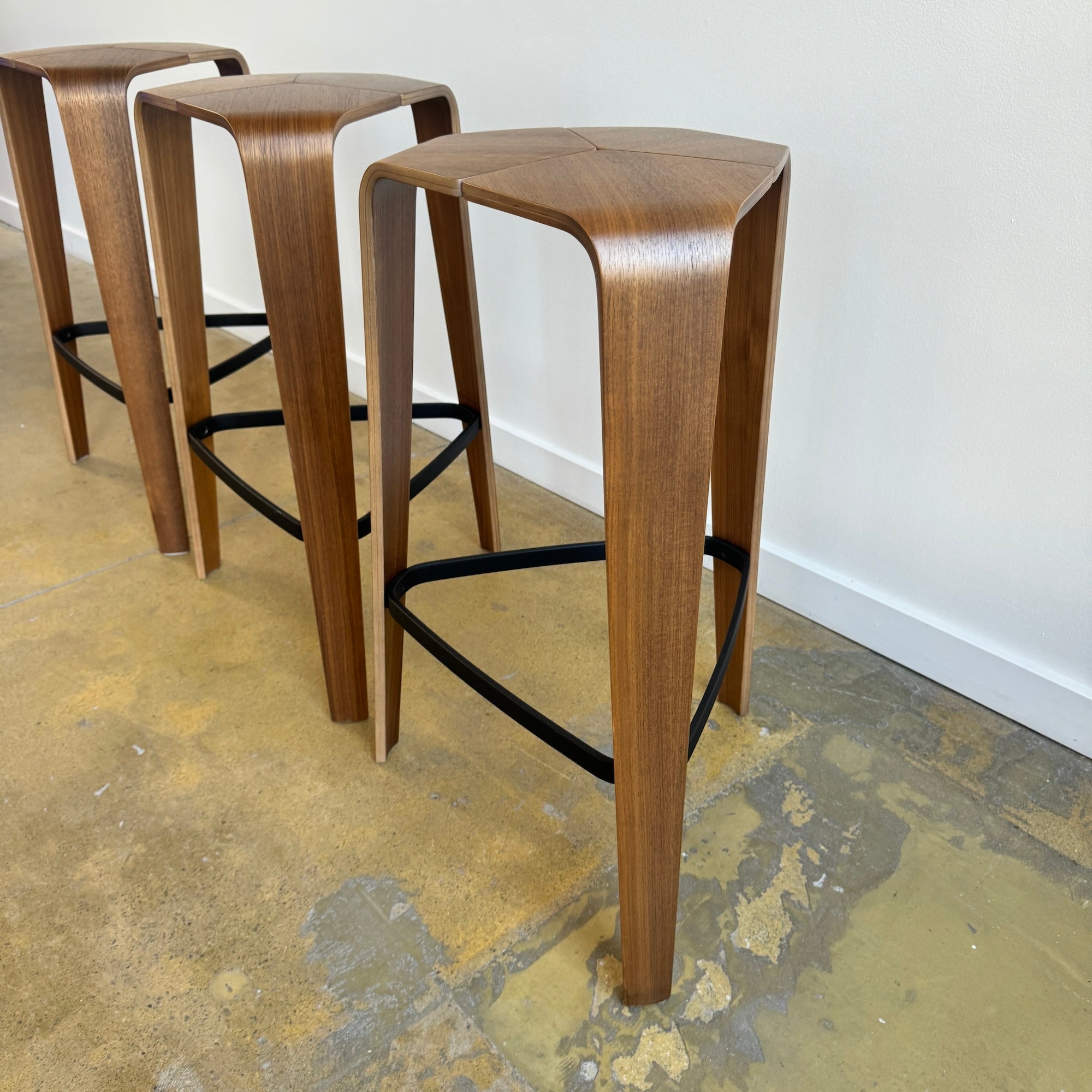 Jehs + Laub set of 3 Tre barstools for Davis