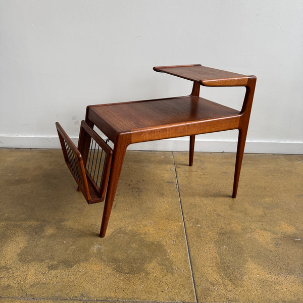 Danish Modern Teak Two-Tier Side Table by Kurt Østervig