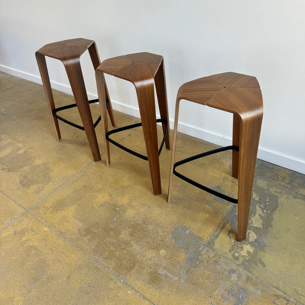 Jehs + Laub set of 3 Tre barstools for Davis