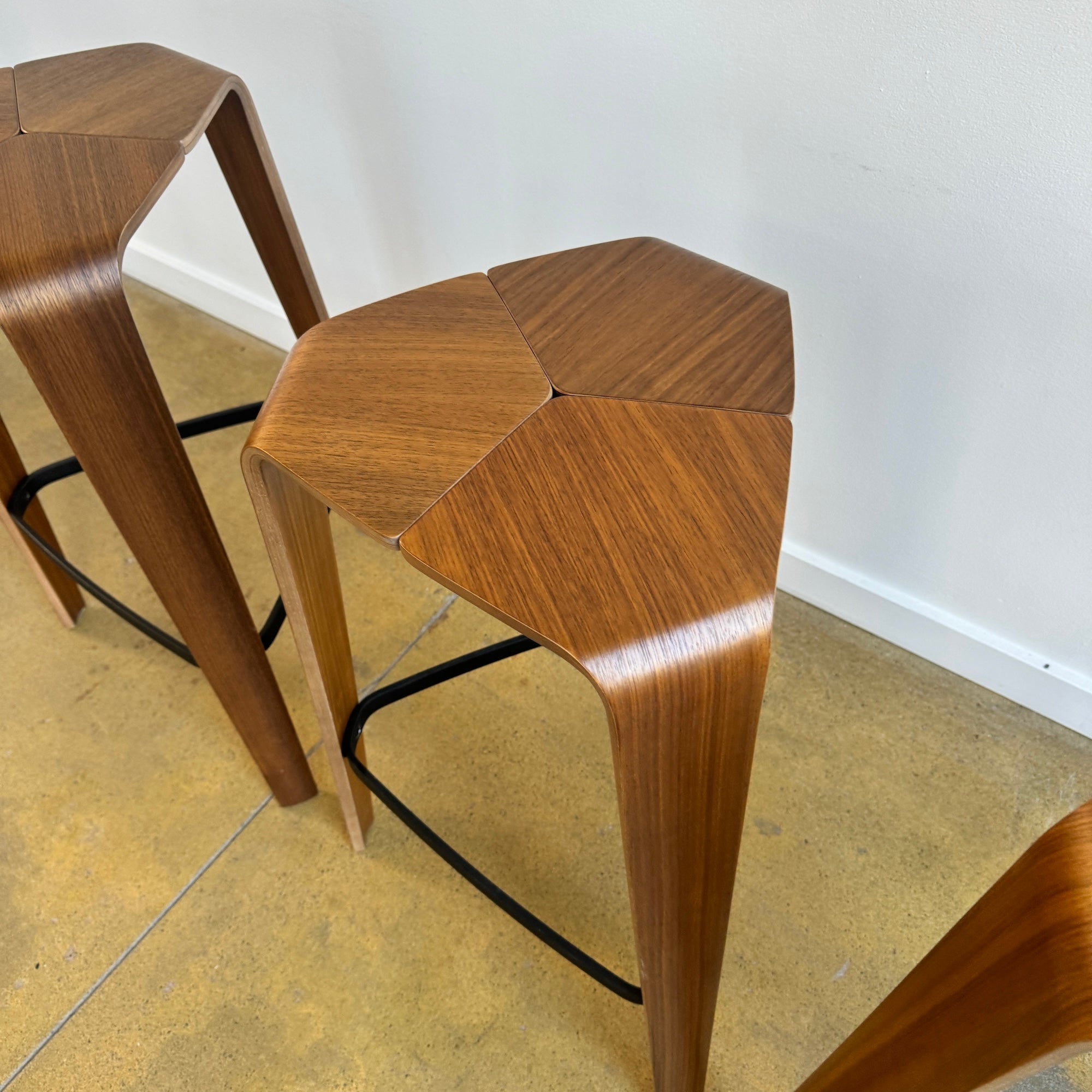 Jehs + Laub set of 3 Tre barstools for Davis