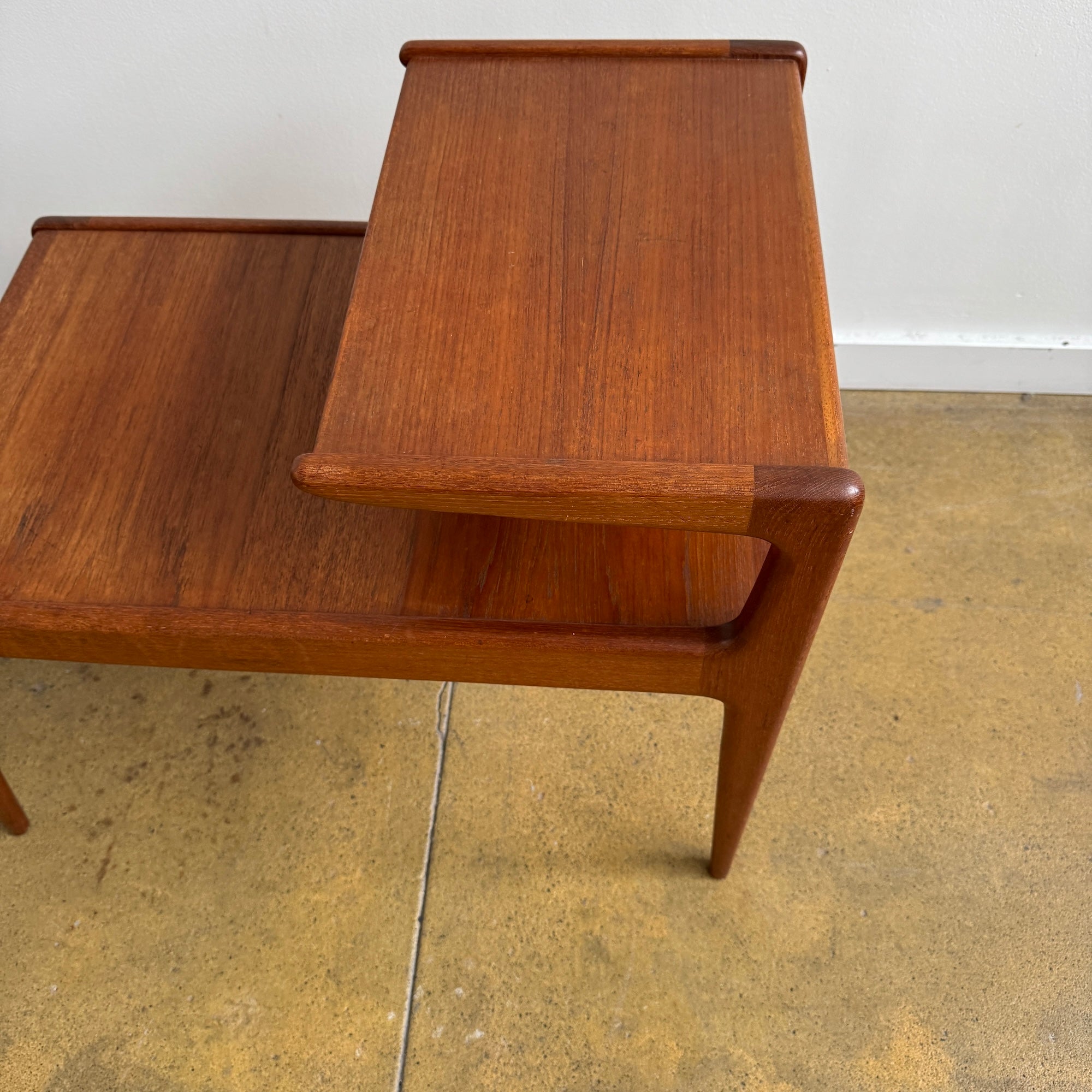 Danish Modern Teak Two-Tier Side Table by Kurt Østervig