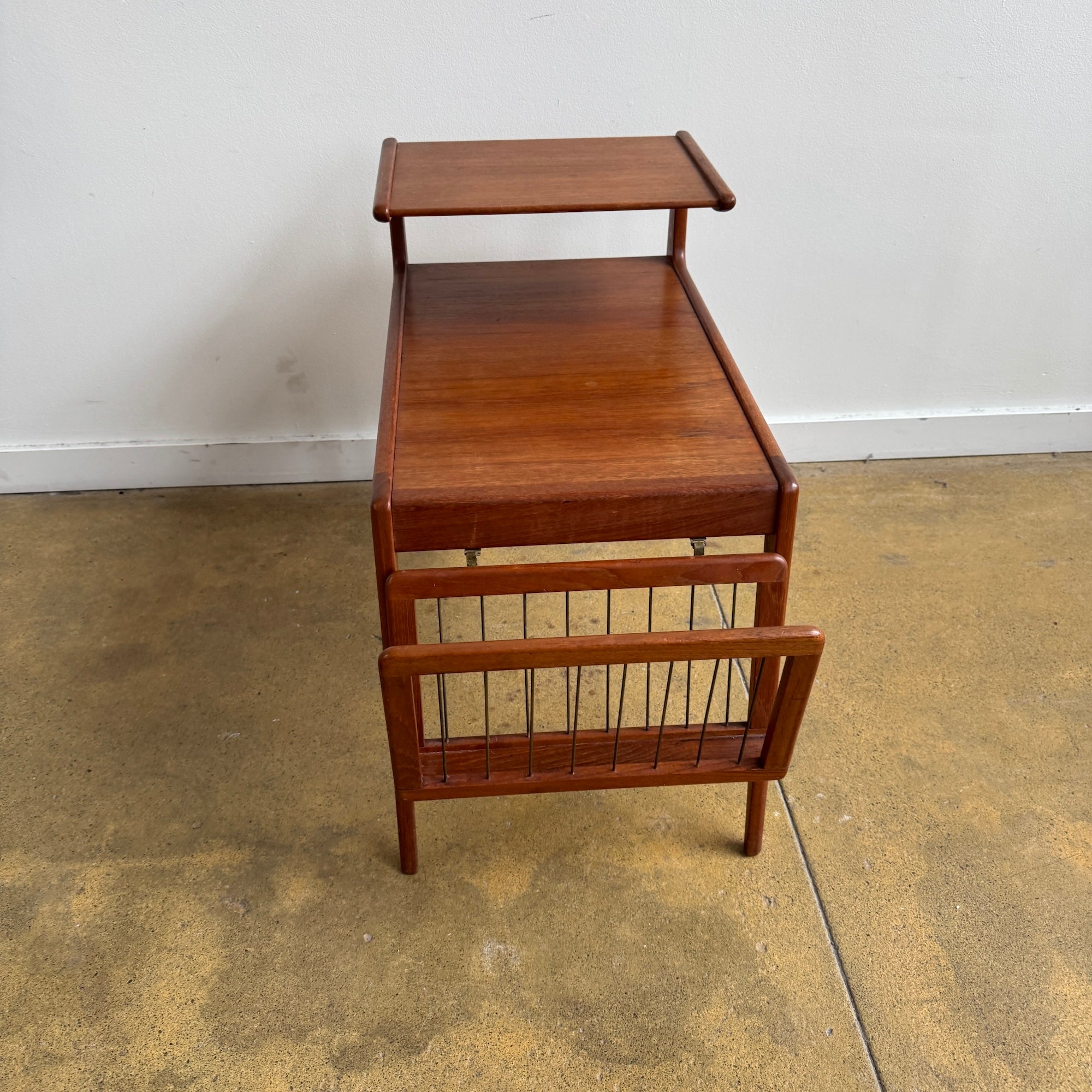 Danish Modern Teak Two-Tier Side Table by Kurt Østervig