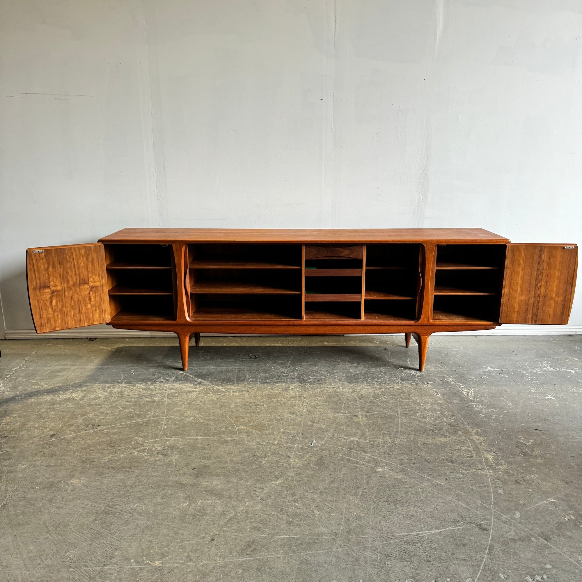 Danish Modern U16 Sideboard in Teak by Johannes Andersen for Uldum Mobelfabrik