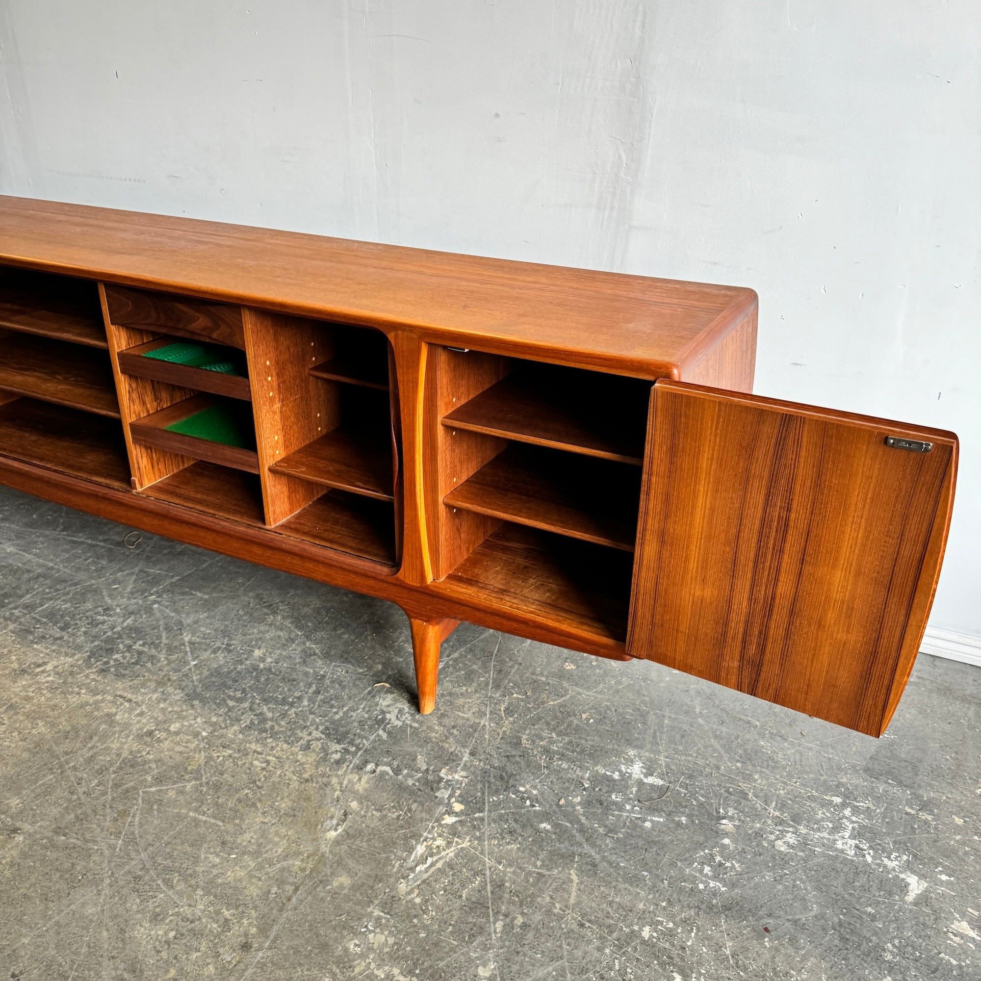 Danish Modern U16 Sideboard in Teak by Johannes Andersen for Uldum Mobelfabrik