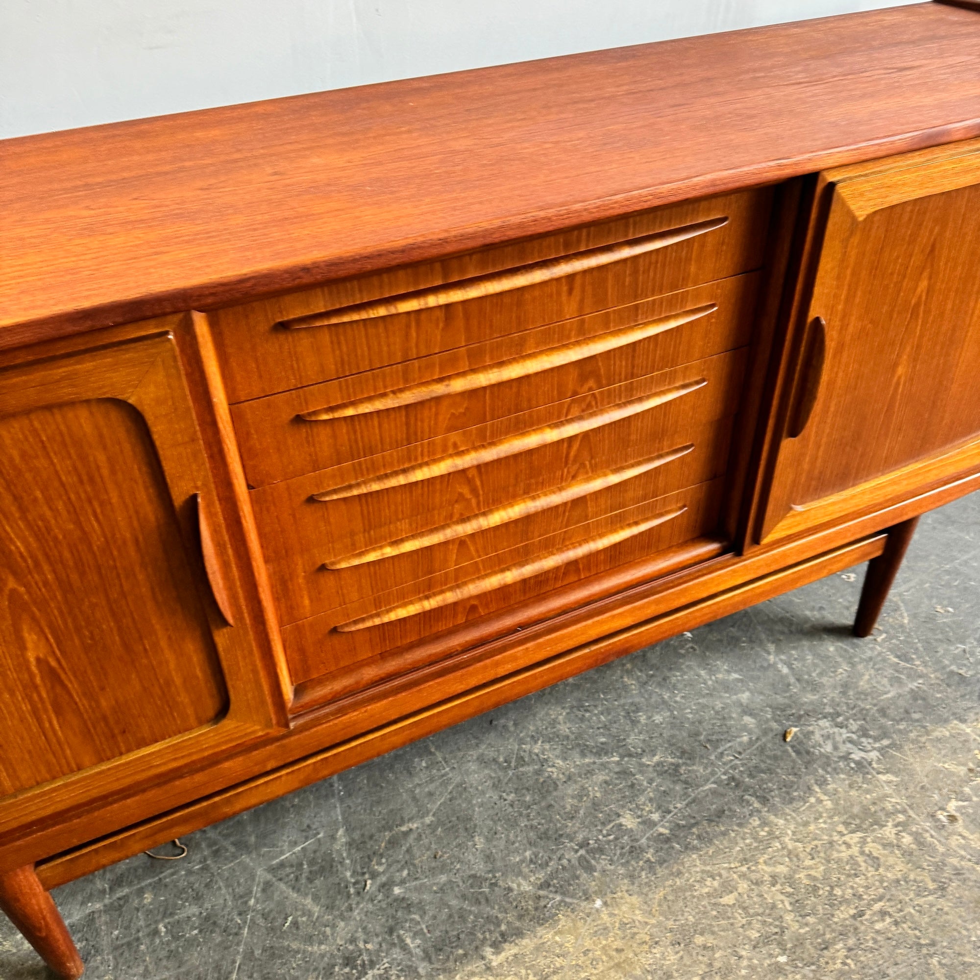 Danish Modern Teak Credenza