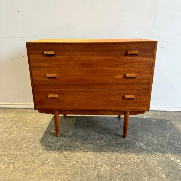 Danish Modern Borge Morgensen Teak Low Vanity Dresser