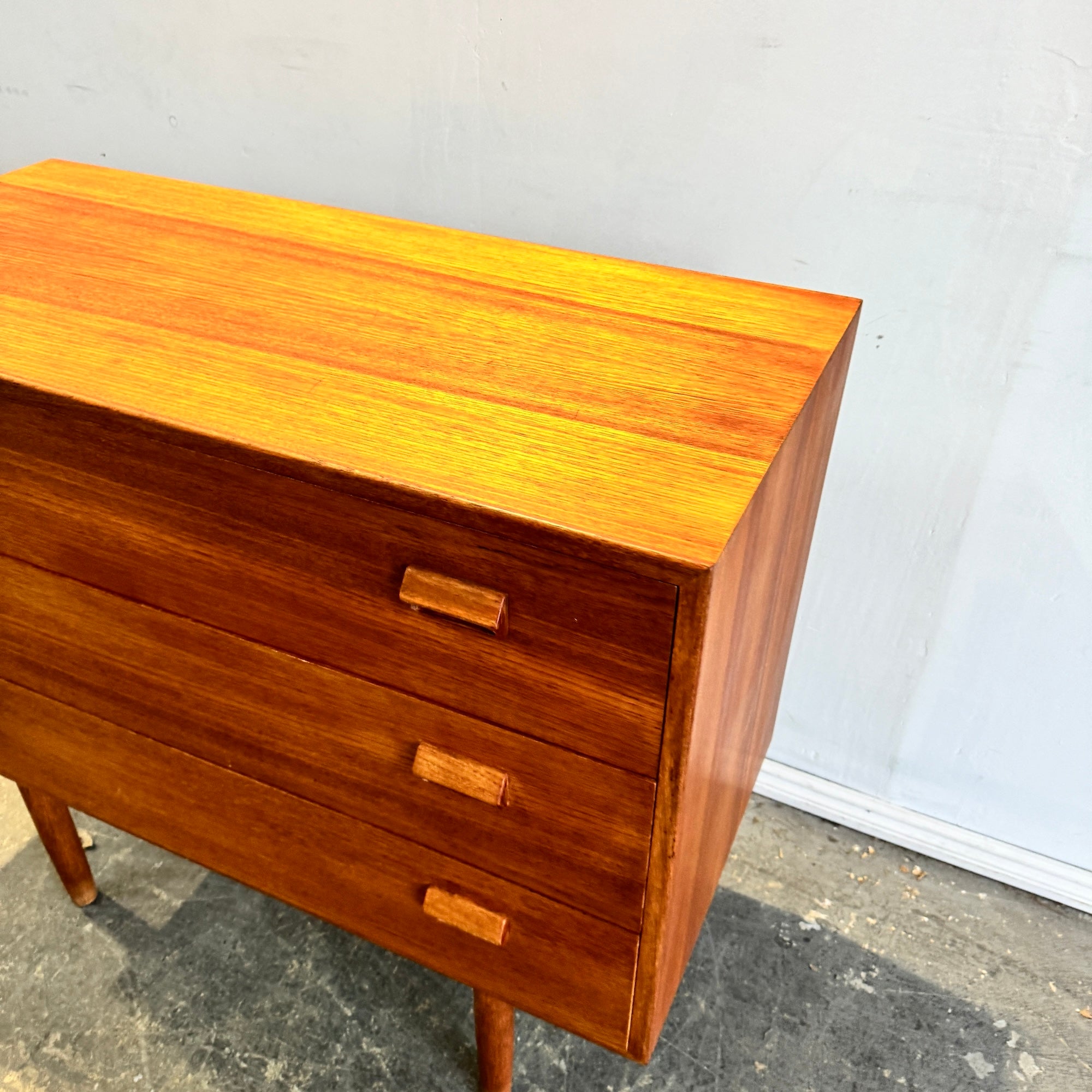 Danish Modern Borge Morgensen Teak Low Vanity Dresser